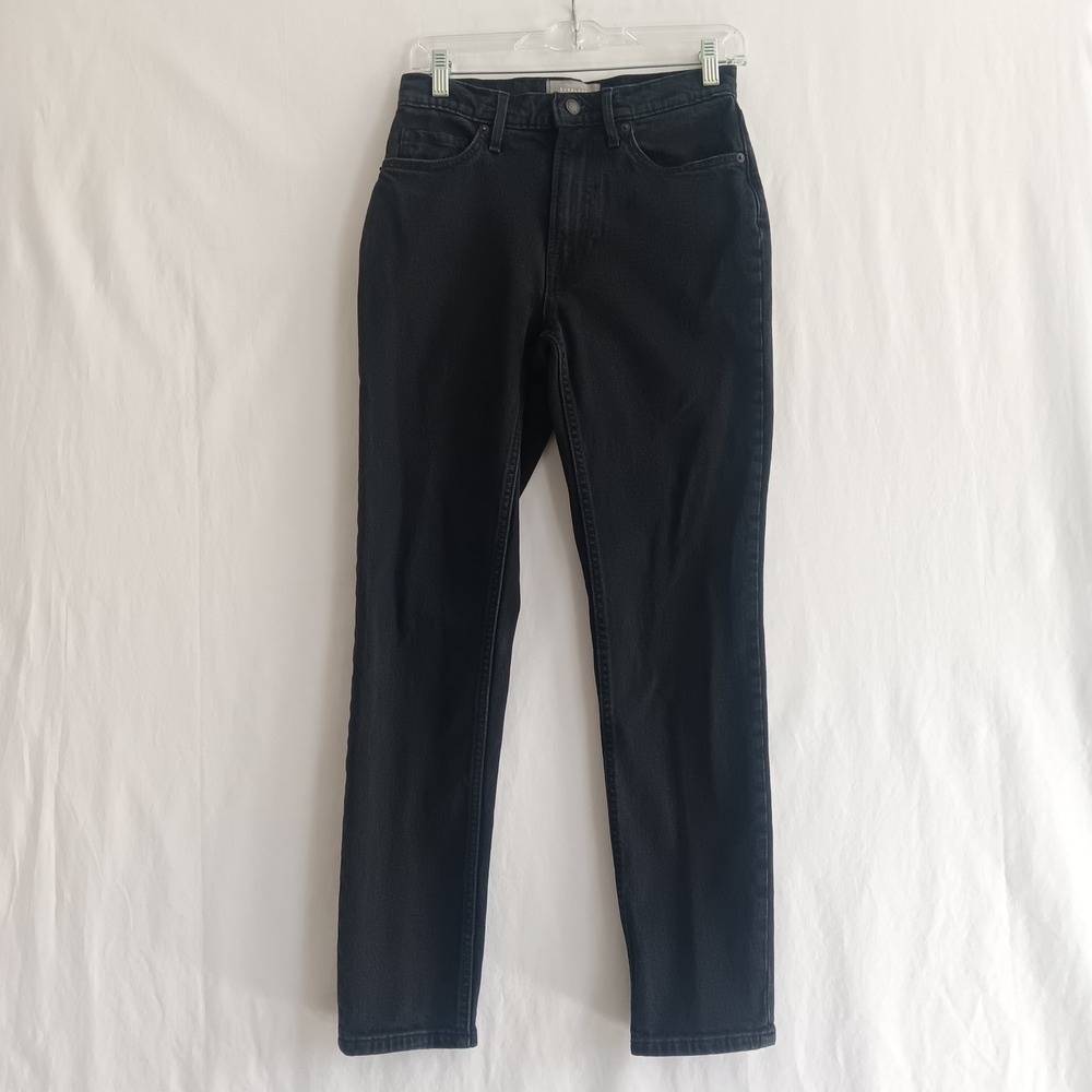 Everlane The Original Cheeky Jean Womens 26 *28x29.5 Black Organic Cotton Denim